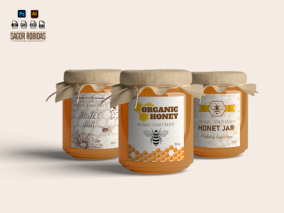 Honey Label Design. design food packaging graphic design label label design packaging and label packaging design product label product packaging