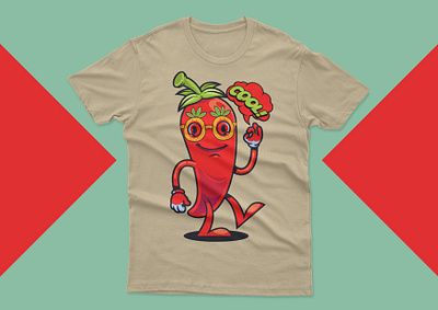 CARTOON T SHIRT DESIGN 3d branding cartoon chili t shirt cartoon t shirt chili character t shirt chili t shirt cool chili cartoon shirt cool t shirt design custom cartoon t shirt fanny t shirt design graphic design illustration logo motion graphics spicy food cartoon t shirt typography ui