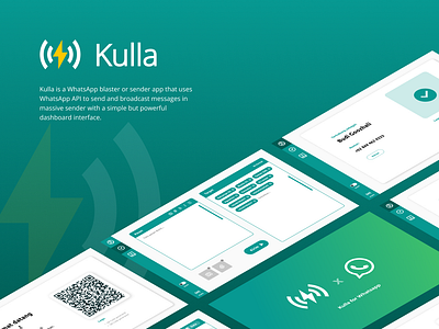 Kulla - WhatsApp Blaster UI Design broadcast campaign chatting kulla marketing messaging ui user interface whatsapp