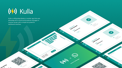 Kulla - WhatsApp Blaster UI Design broadcast campaign chatting kulla marketing messaging ui user interface whatsapp