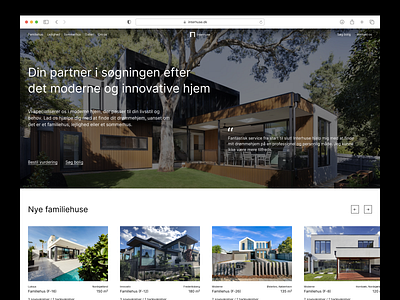 Landing page - real estate branding buy and sell design exploration figma front page hero image hero section home page houses infomation landing page navbar navigation people product design real estate page ui ux web web design