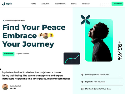 Joplin - Meditation Studio branding ui