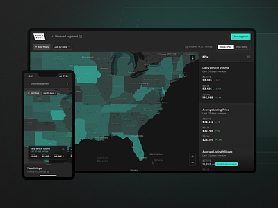 Pulse by Black Book automotive data map product design ui ux