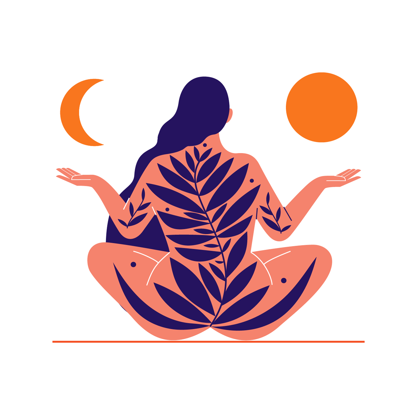 Tigress adobe illustrator art artwork body branding design female illustrator feminine flat design graphic design illustration logo nature poster practice sun ui vector woman yoga