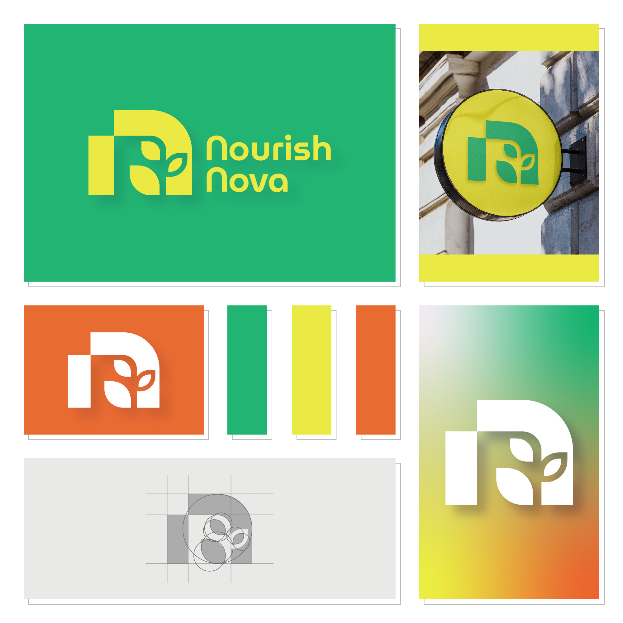 The beauty of Minimalist Branding of Nourish Nova Logo brand identity design branding business logo design clean design corporate identity creative design graphic design logo logo editing logo rebranding logo redesign minimal logo design modern design modern minimal logo nature meets technology personal brandmark personal logo design professional logo design technology logo vector