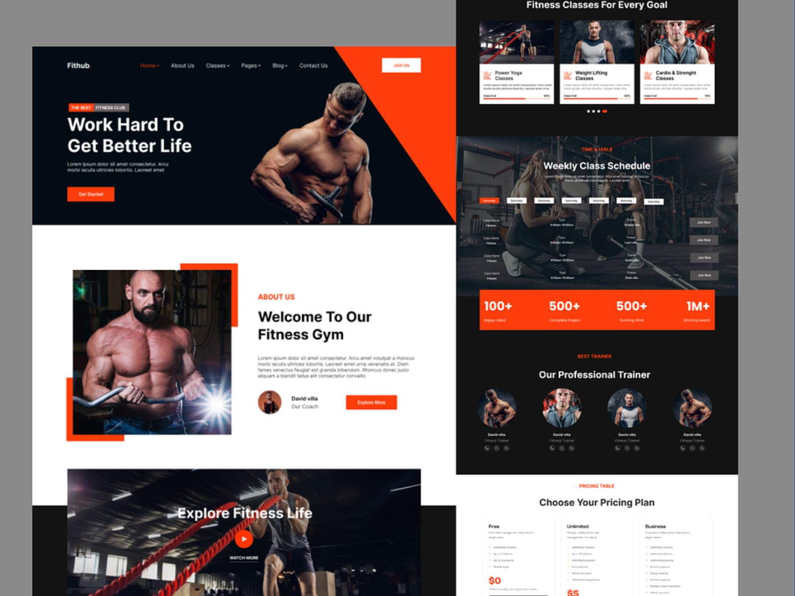 Fitness / Gym Website Wordpress abjahid fitness website gym website responsive website revamp wordpress web developer wordpress wordpress website