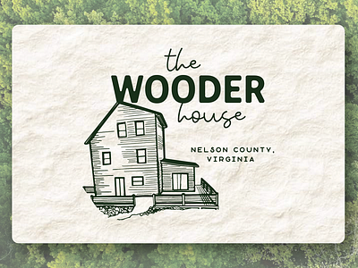 Wooder House Branding airbnb branding branding design graphic design illustration logo design outdoorsy