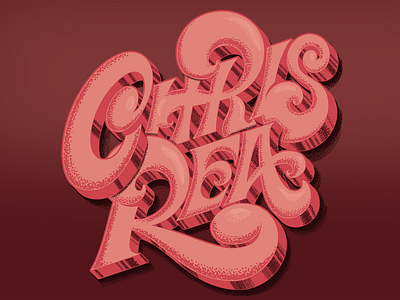 Chris Rea Lettering design illustration lettering logo music music art retro typography vector vintage