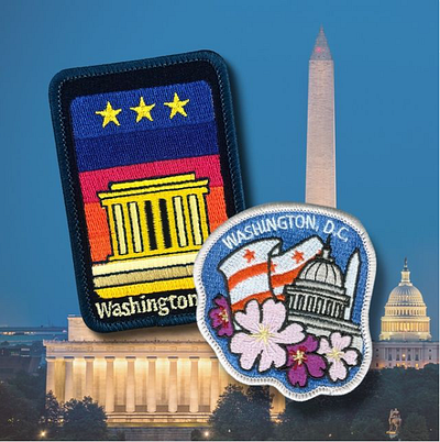 DC Patches for Outpatch embriodery illustration patch design sticker design washington dc