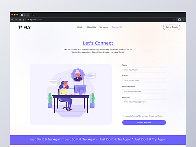 Daily UI Challenge #Day 28 Contact Page challenge color contact page create to convert daily ui design dribbble engage time figma form grid inspirational interactive lets connect minimalism ui ui ux user interface web web design