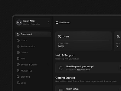 Close-up on the sidebar ✨ dark mode dark ui navigation sidebar sidenav