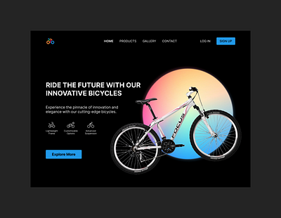 Bicycle - Landing Page bicycle daily challenge daily ui 03 figma landing page ui ui design user interface ux design