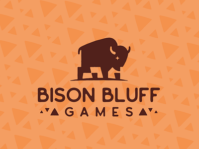 Bluffing Bison animal bison branding gaming graphic design logo mascot negative space vector