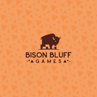 Bluffing Bison animal bison branding gaming graphic design logo mascot negative space vector