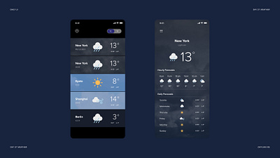 Daily UI#037: Weather app daily ui design ui visual design
