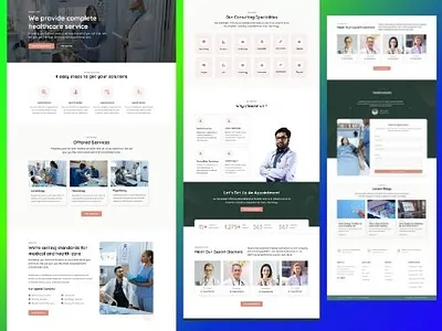 Hospital Website branding design graphic design landing ui webdeve website website design