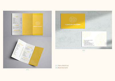 Lemon Cakery branding graphic design illustration logo