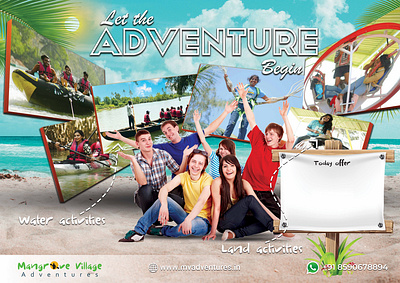 Adventure park offer poster | Mangrove Village Adventures adventure park adventure park poster adventure poster ammues amusement park amusement park poster creatives design flyer graphic design park offer poster park poster poster poster design social media poster theme park today offer poster