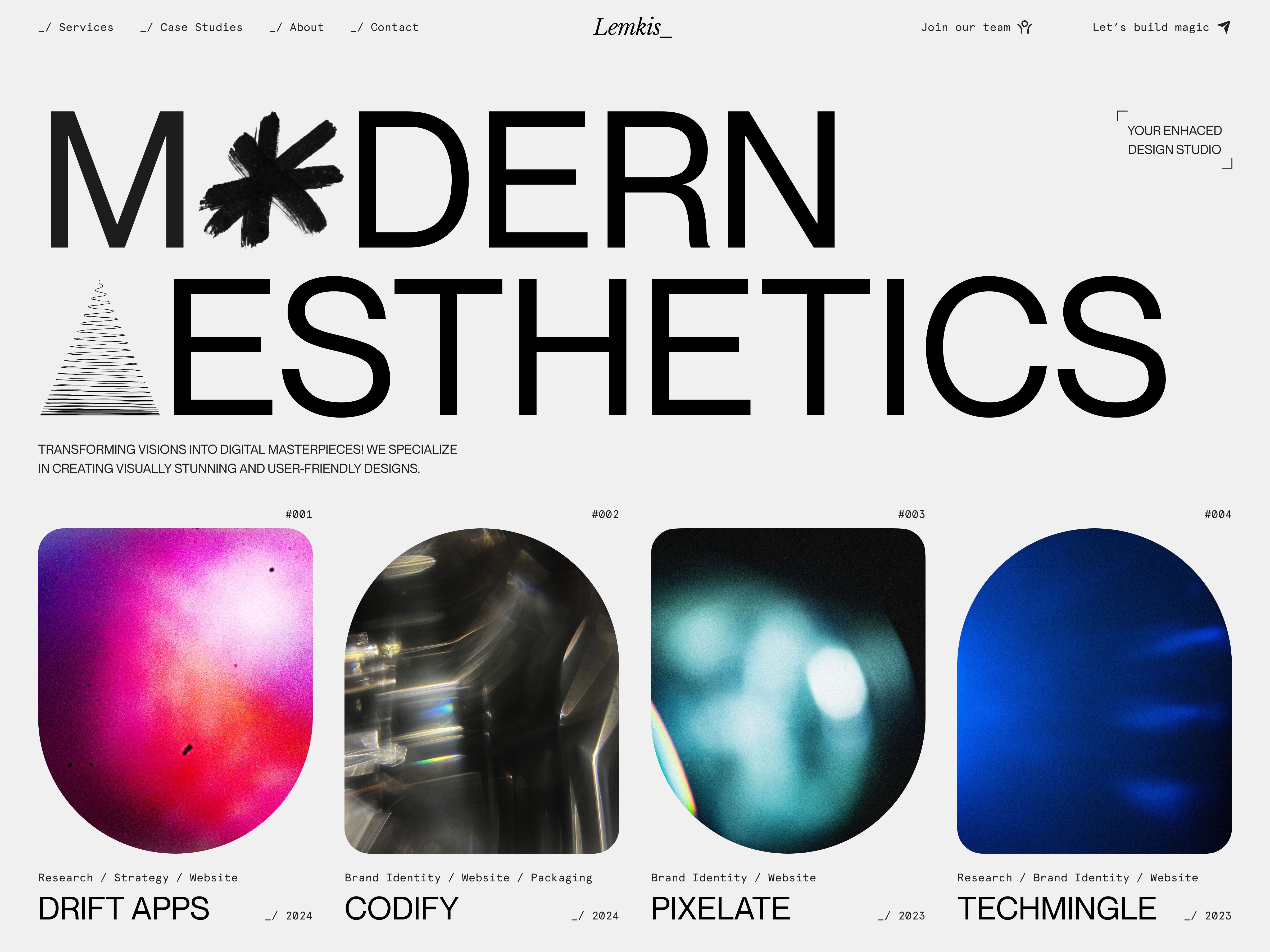 Lemkis Studio - Website Design and Development Agency agency animation clean design grey header loading loading animation minimal minimalistic motion motion graphics studio texture ui uiux ux website website loading white