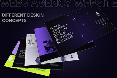 Web3 Agency different design concepts crypto website crytp website dark crypto design dark web3 design web3 agency web3 design web3 landing page design web3 website web3 website different concepts