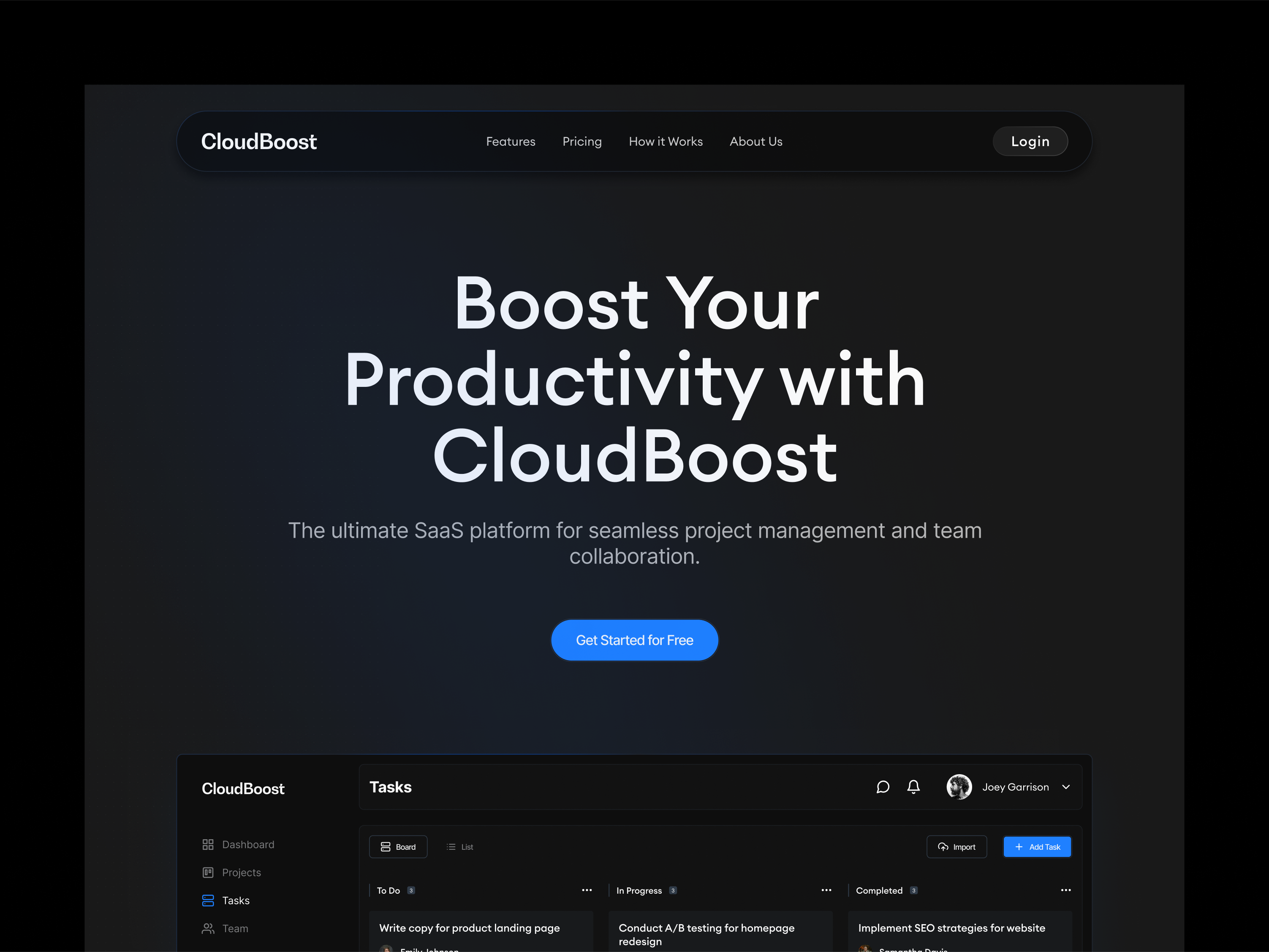 Example of Landing Page Design