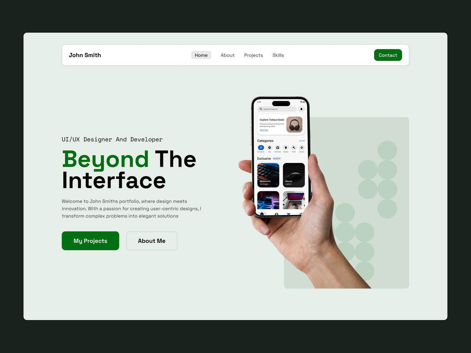 Landing Page : UI/UX Portfolio by Jacob Di Domenico on Dribbble