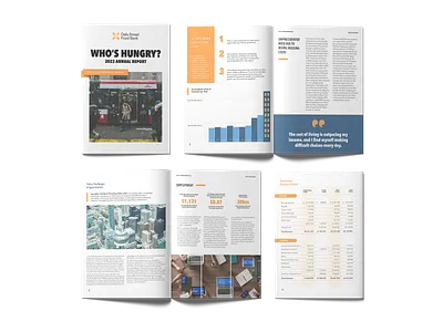 Daily Bread - Annual Report annual report design editorial editorial design financial report graphic design layout design non profit