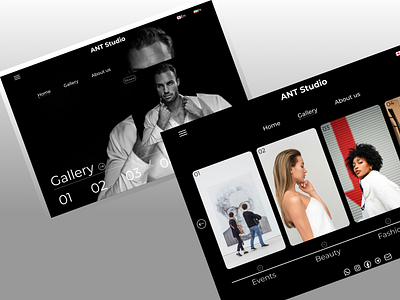 Ant Studio Project Ui Design design photography studio template ui ux