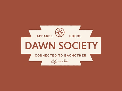 Dawn Society - Connected apparel branding california coast illustration indian logo logomark modoc mountains native nature outdoors patagonia print retro screenprint shirt sun surf