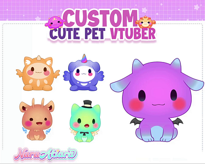 Custom VTuber Chibi Pet Design adorablevtuberdesigns custompetvtuber cutevtuberpets kawaiivtuber livestreaming streamingcompanions twitch vtubercustomization