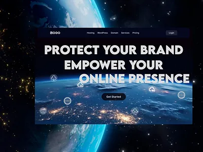 Web Hosting Service Agency animation branding figma ui uiux user interface web hosting