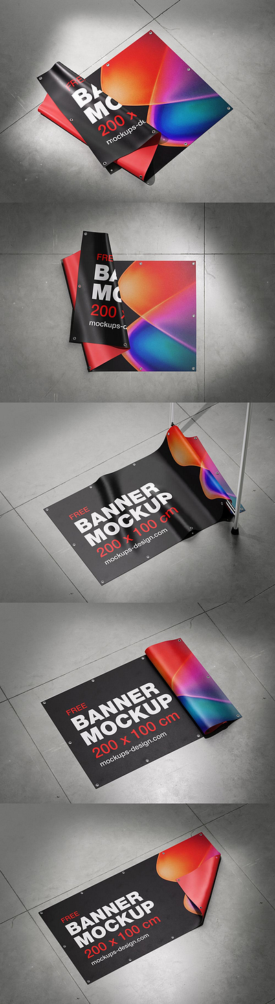 Floor Banner Mockup app branding typography ui