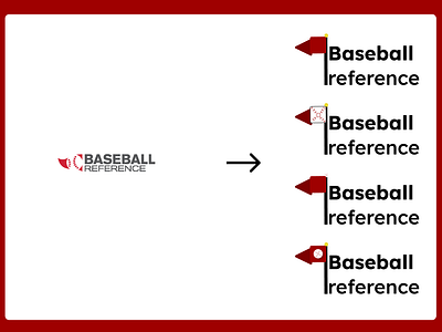 Baseball Reference Logo Redesign app baseball branding design figma icon illustration logo mlb redesign sport sports ui ux
