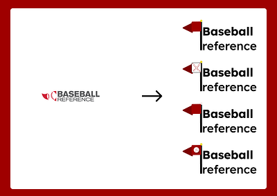 Baseball Reference Logo Redesign app baseball branding design figma icon illustration logo mlb redesign sport sports ui ux