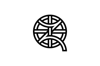 Zq Qz Earth Globe Cross Logo letter qz zq