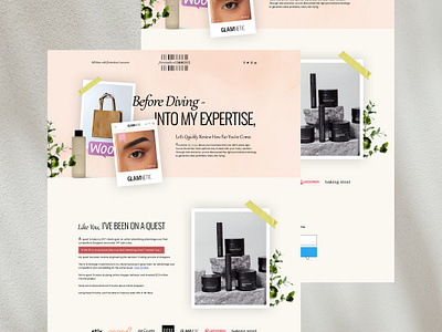 ✍️Landing Page UI Design for Ecommerce Site Content Writer branding graphic design ui
