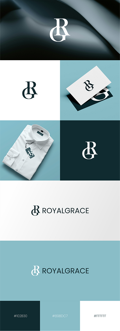 RG Monogram Fashion Logo fashion grahic designer logo logo design logo designer minimalist monogram rg logo stylist