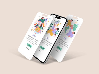 Gelpi app - onboarding UI Design graphic design ui ux vector