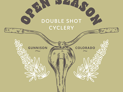 Open Season bike saddle colorado gunnison handlebars hunting illustration lupine open season seat