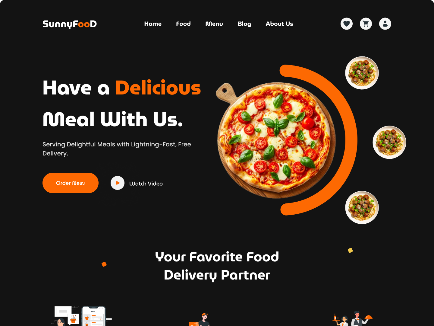 SunnyFood Delivery App By Ahsan Habib Sunny (Dark Mode) by Ahsan Habib ...