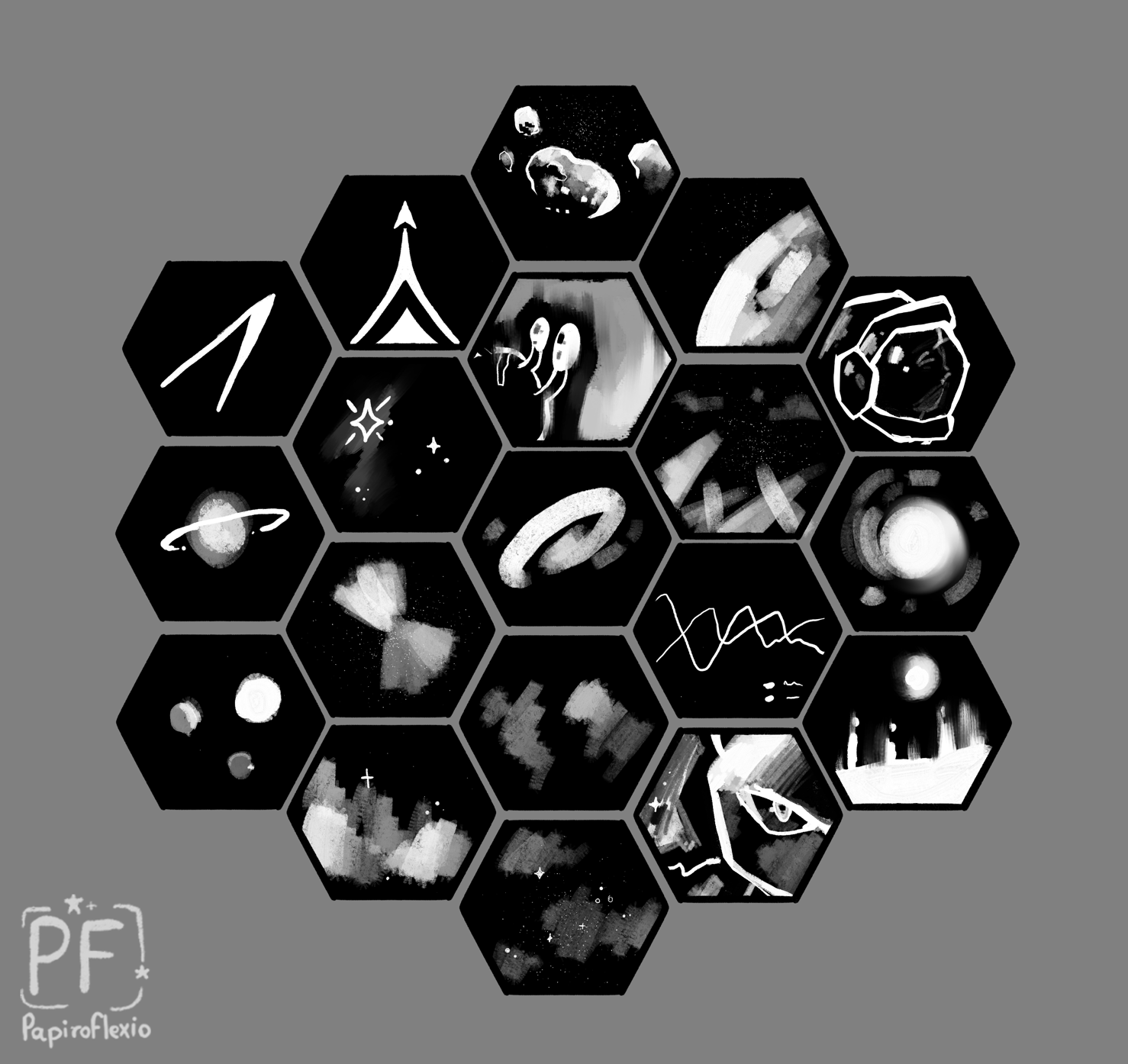 James Webb 2023 2d animation black graphic design james webb space telescope telescope white