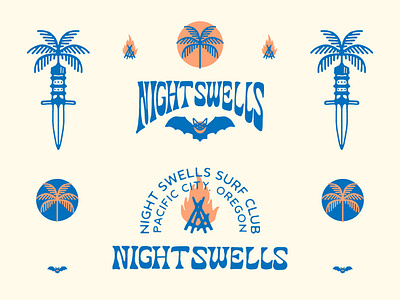 Night Swells Brand Design midnight grim