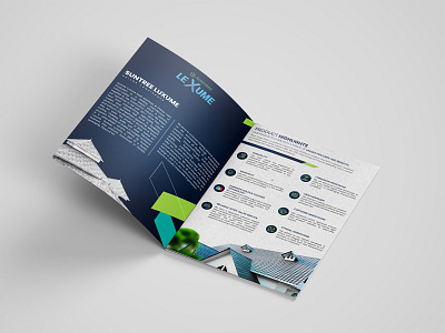 Brochure for roofing sheet firm