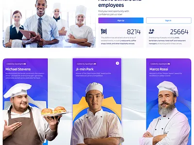 Restaurant Platform Landing Page hospitality landing page restaurant website