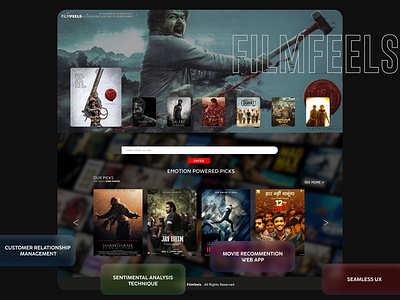 FILMFEELS - MOVIE RECOMENDATION app branding design graphic design illustration logo typography ui ux vector