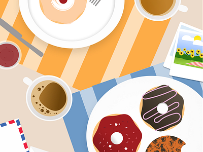 Sunday Brunch animation illustration vector