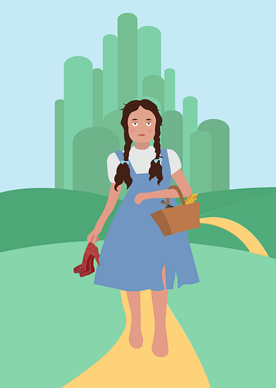 Wizard of Oz: Dorothy animation illustration vector