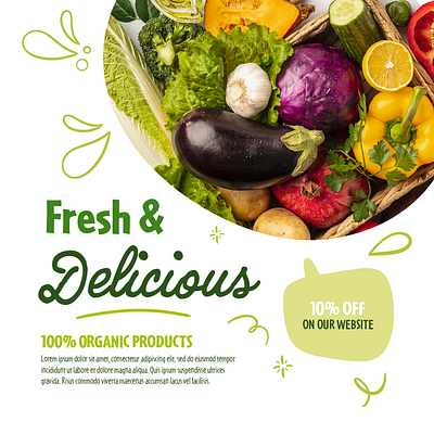 Food social media post design adobe photoshop banner branding design food graphic design green vegtable image editing manipulation photo editing poster poster design reflection resultant social media social media design social media post