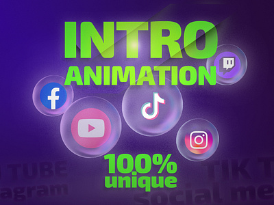 Creative banner for Fiverr gig branding graphic design instagram intro motion graphics portfolio promote seo tiktok
