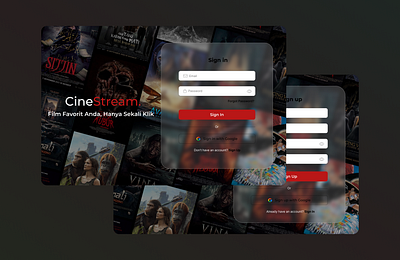 Sign in / Sign up Page for Movie Website - Daily UI #001 daily ui daily ui 001 design login movie sign in sign in movie sign in page sign in page movie sign in page movie ticket sign in sign up movie sign up sign up movie sign up movie ticket sign up page ui ux web web movie website